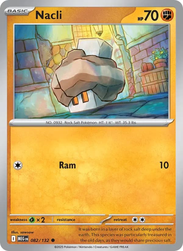 Nacli Mega Evolution #82 Pokémon TCG