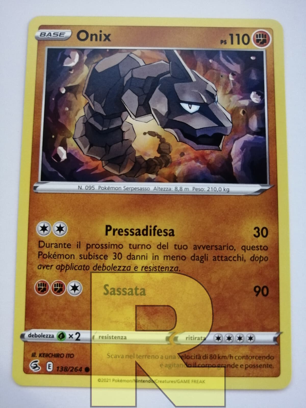 Onix ® Colpo Fusione 138/264 ® Comune ® Pokemon ® Italiano
