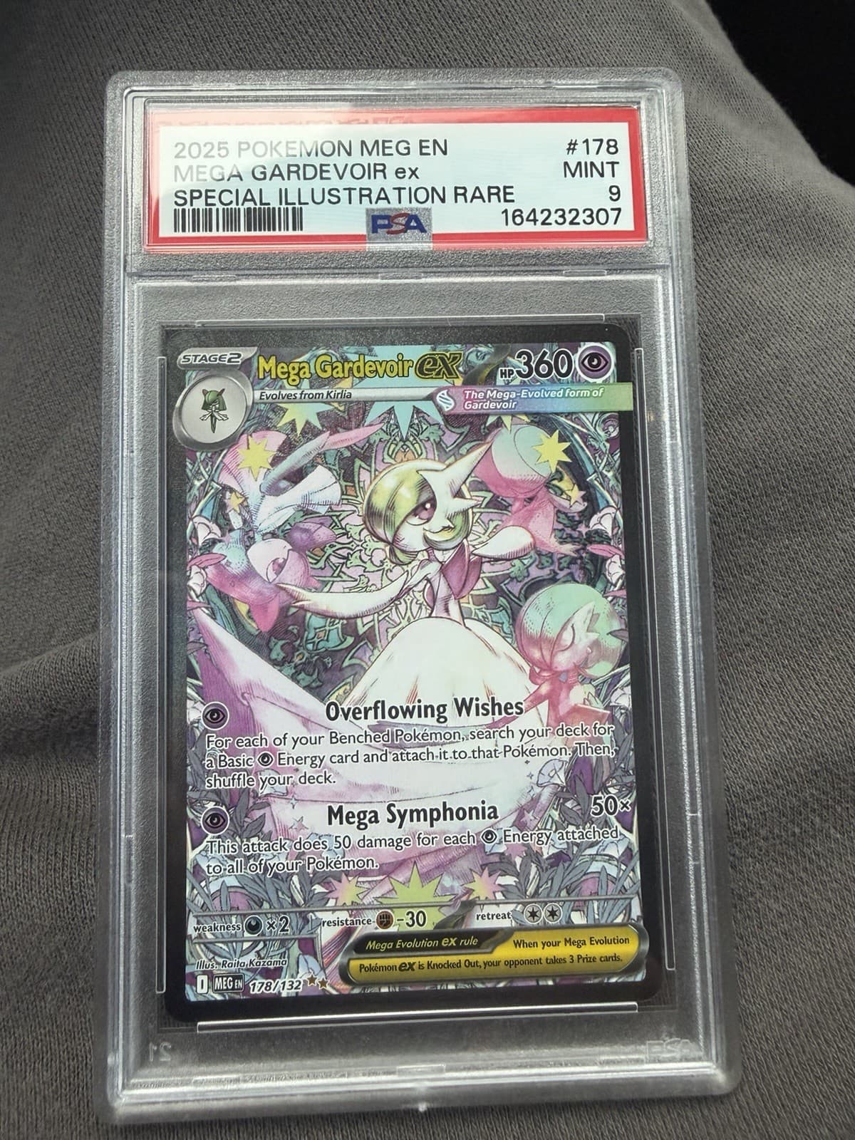 Pokémon TCG Mega Gardevoir ex 178/132 MEG Mega Evolution SIR Holo PSA 9