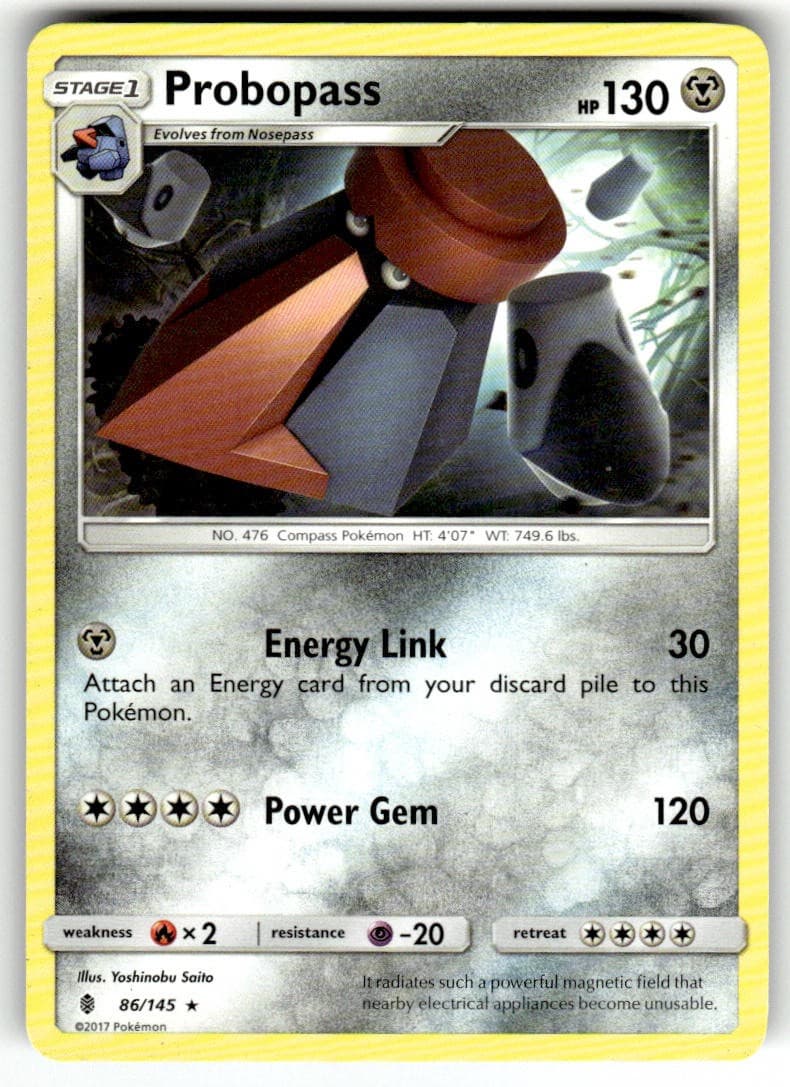 Probopass 86/145 Rare Guardians Rising Pokemon LP