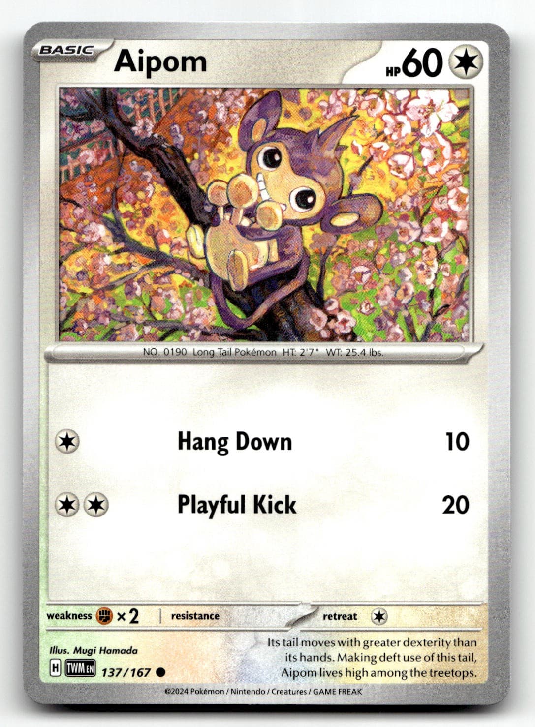 Aipom - 137/167 - NM - Twilight Masquerade