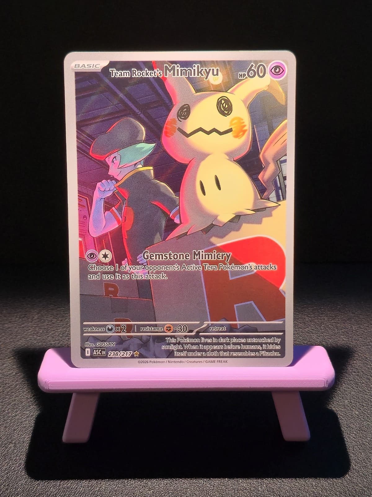 Team Rocket's Mimikyu 238/217 Ascended Heroes Pokemon TCG
