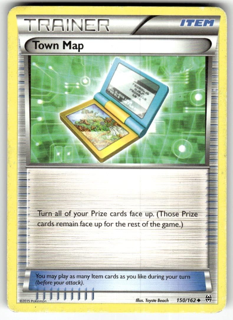 Pokemon Town Map 150/162 A4-3 HP