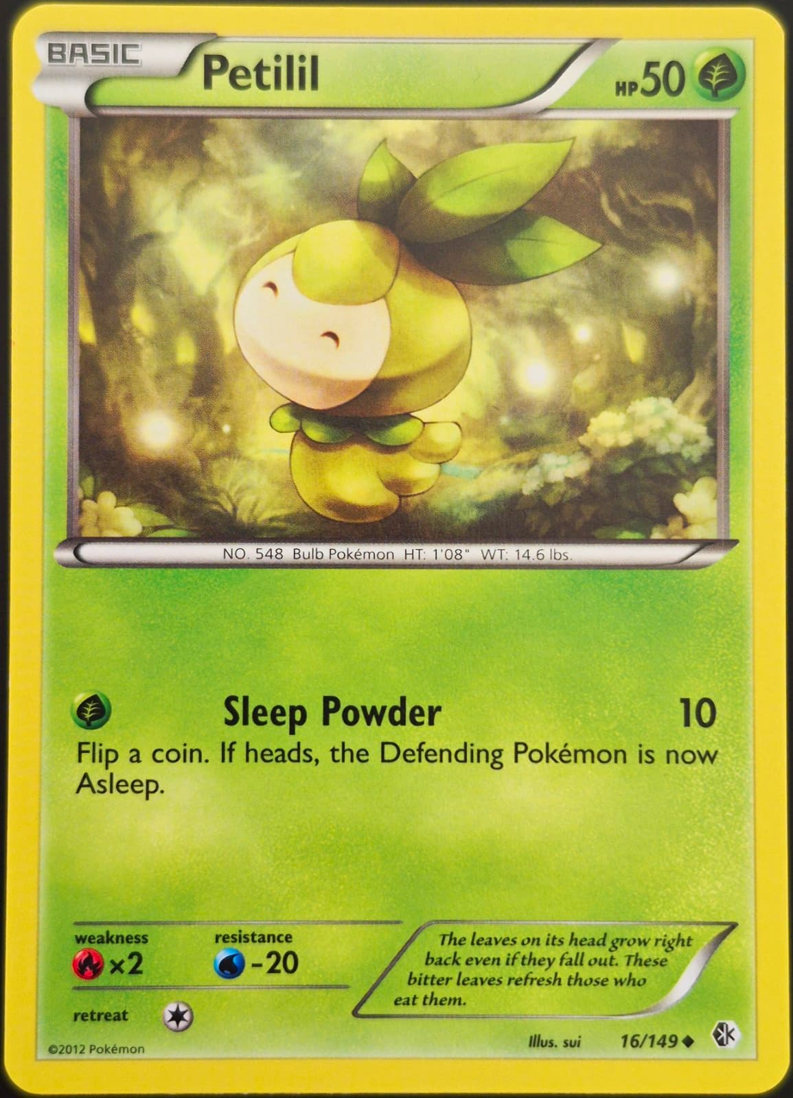Petilil - 16/149 - Boundaries Crossed - Uncommon - Pokémon (NM)