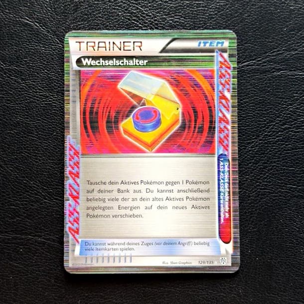 Wechselschalter Pokémon TCG Trainer-Item 129/135 Uncommon Deutsch Plasma-Sturm