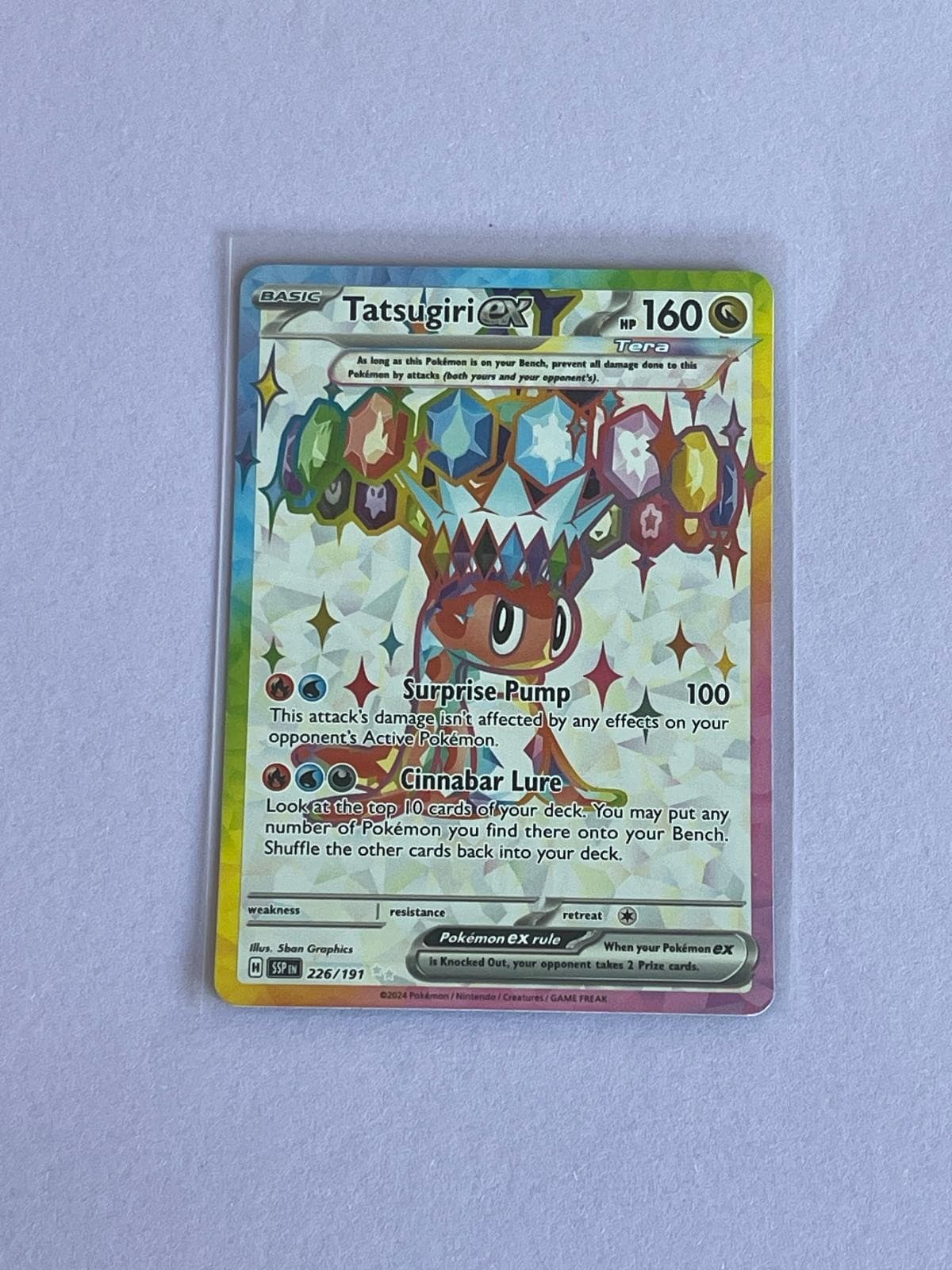 Tatsugiri ex 226/191 Ultra Rare Surging Sparks Pokemon Holo Near Mint