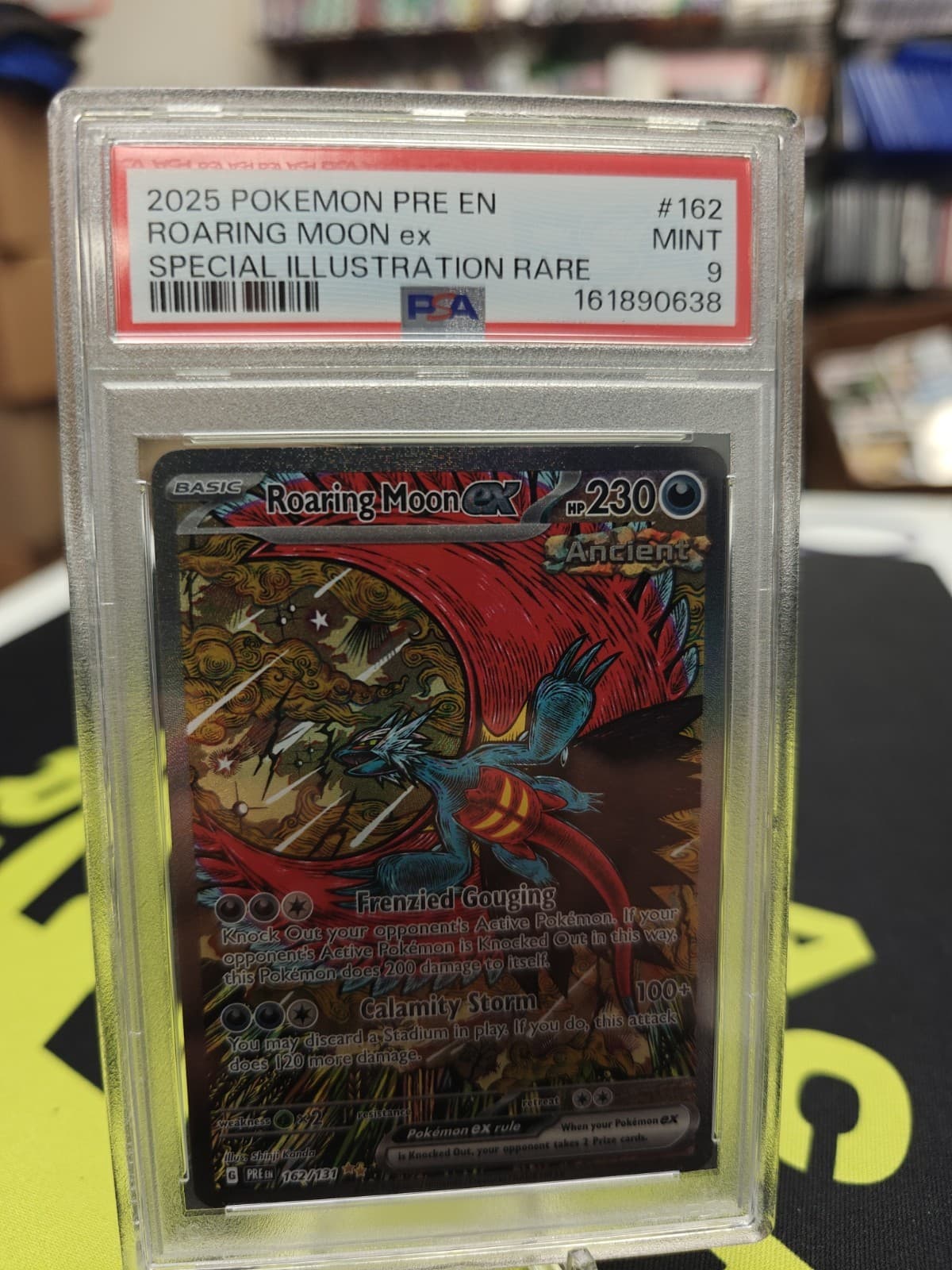 Roaring Moon ex 162/131 Sv: Prismatic Evolutions Holo SIR PSA 9