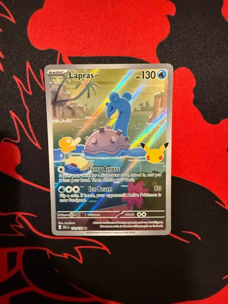 Pokemon TCG Lapras [30C - 131/128] Illustration Rare NM ME: 30th Celebration