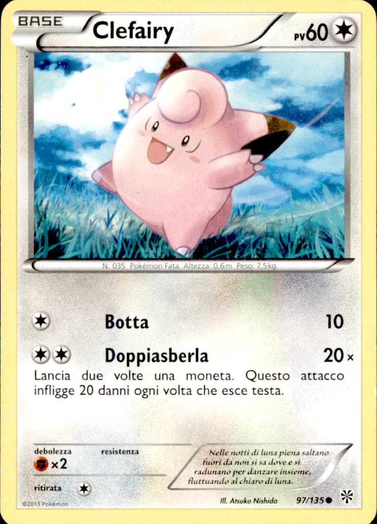 Clefairy 97/135 Uragano Plasma Italiano Near Mint Pokemon