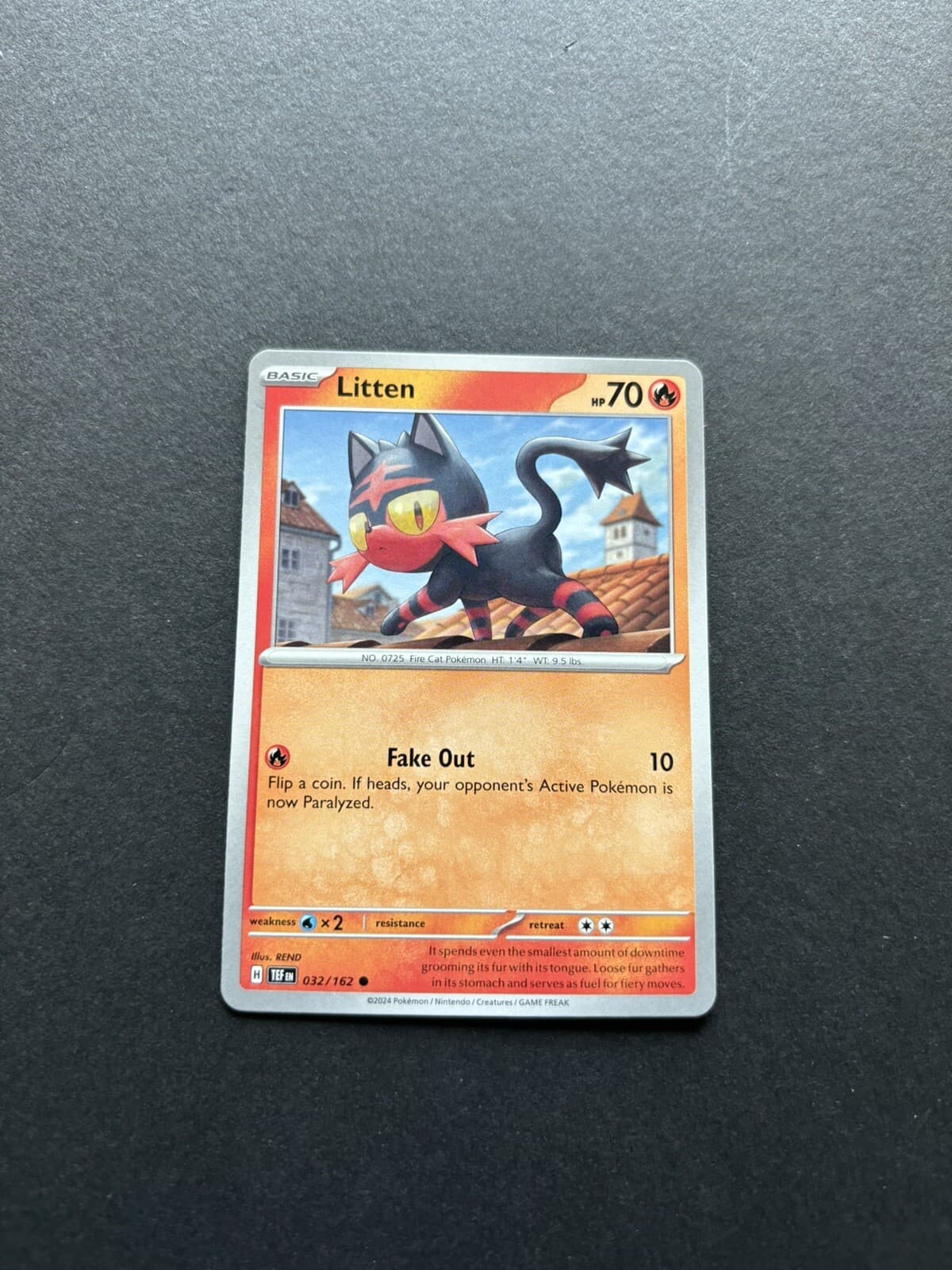 2024 Pokémon Temporal Forces - Litten No. 32/162