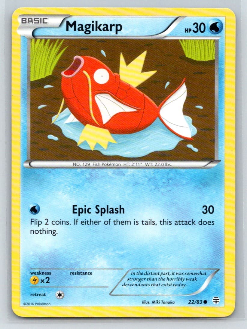Generations #22/83 Magikarp Common LP Pokemon