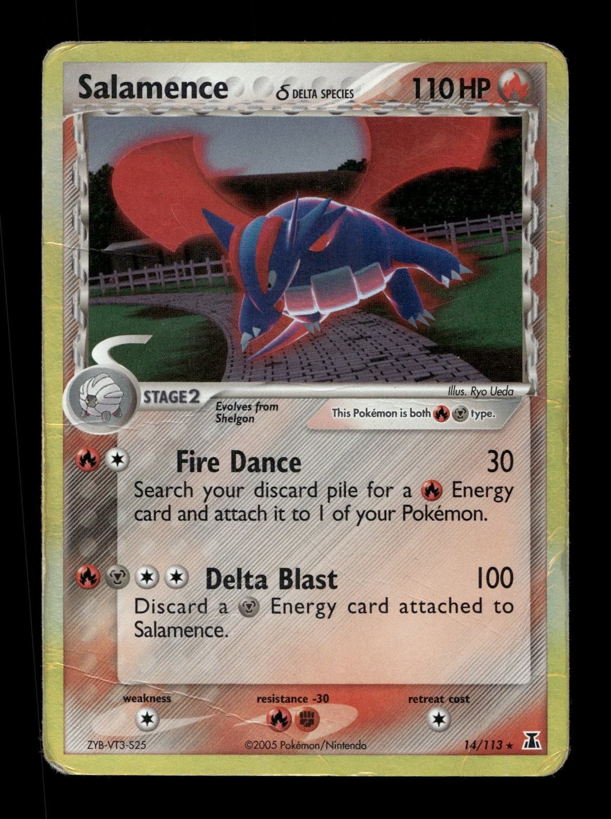 Salamence (Delta Species) EX Delta Species #14 (2005) Holo HP Pokemon