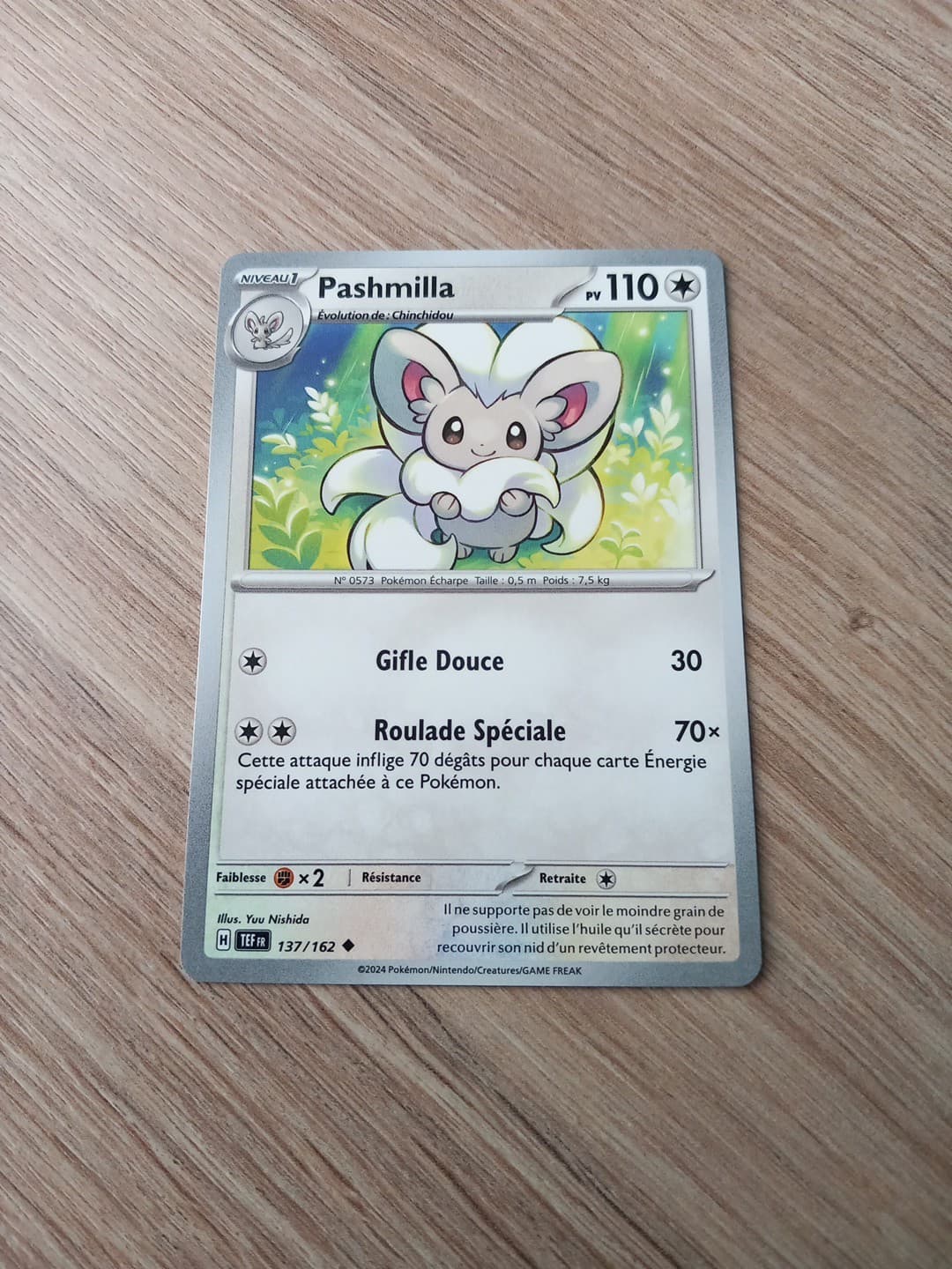 Carte Pokémon Pashmilla 137/162 Forces Temporelles Français