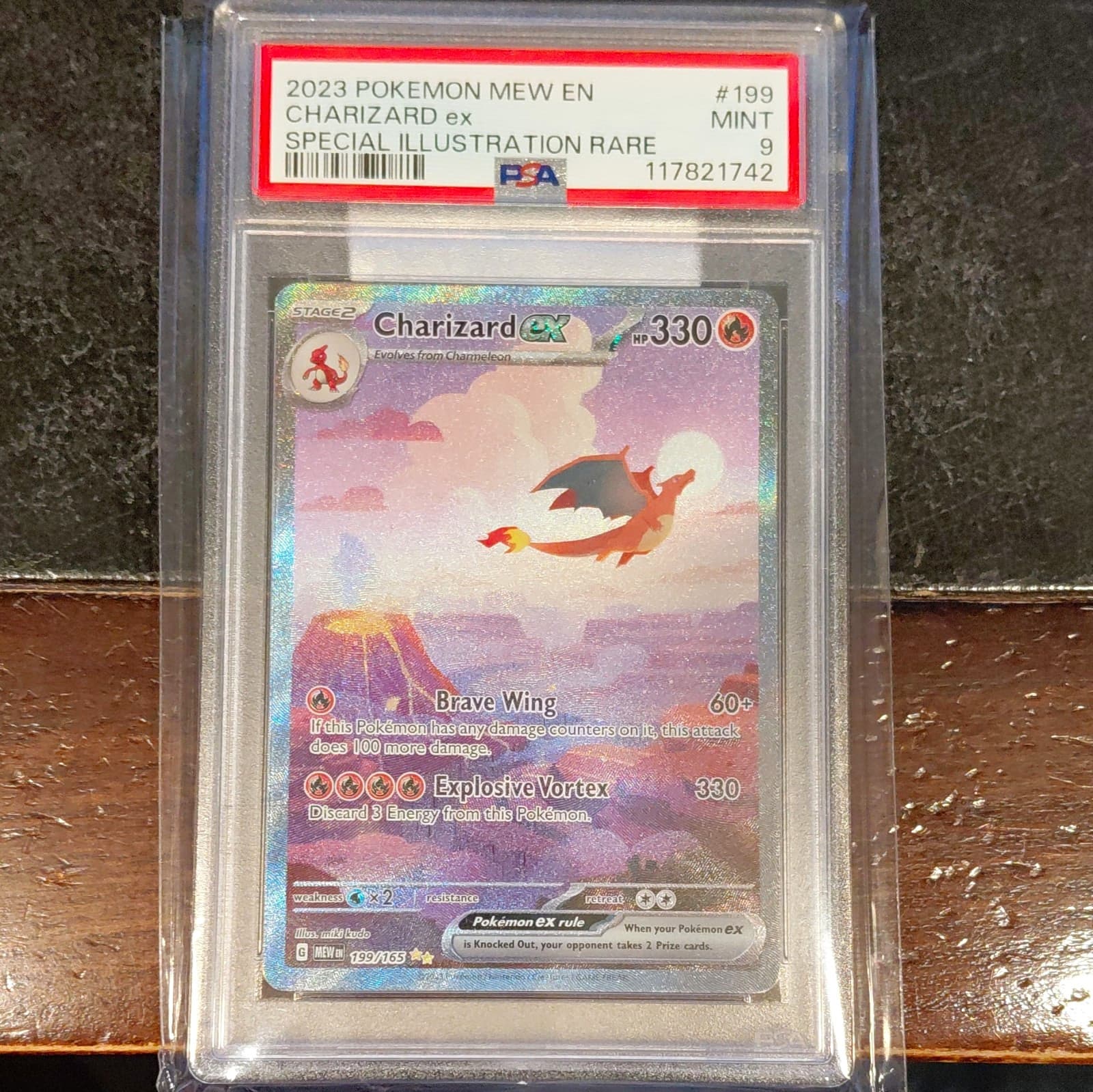 Charizard ex 199/165 SV 151 Special Illustration Rare Holo PSA 9