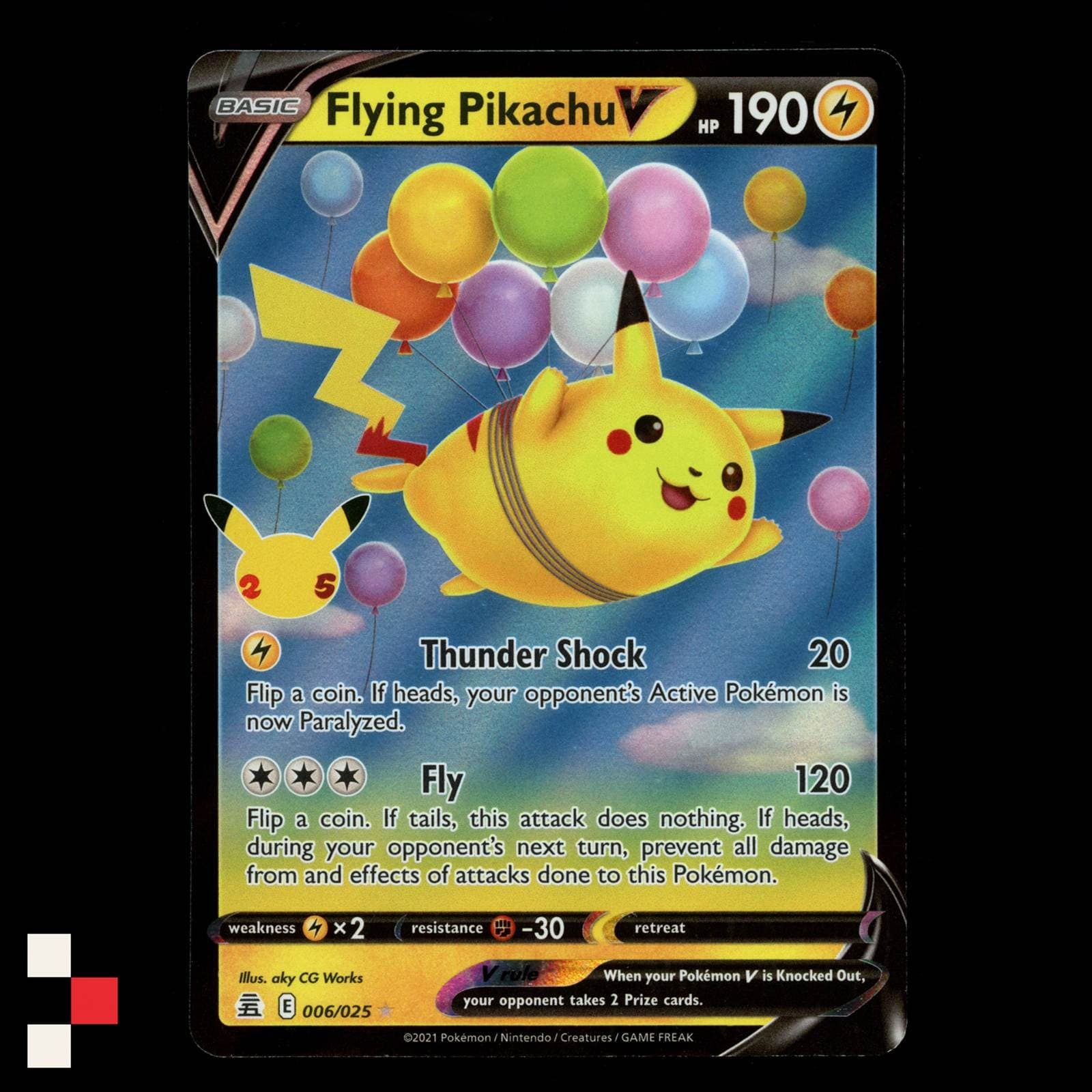 Flying Pikachu V 6/025 Pokemon Celebrations