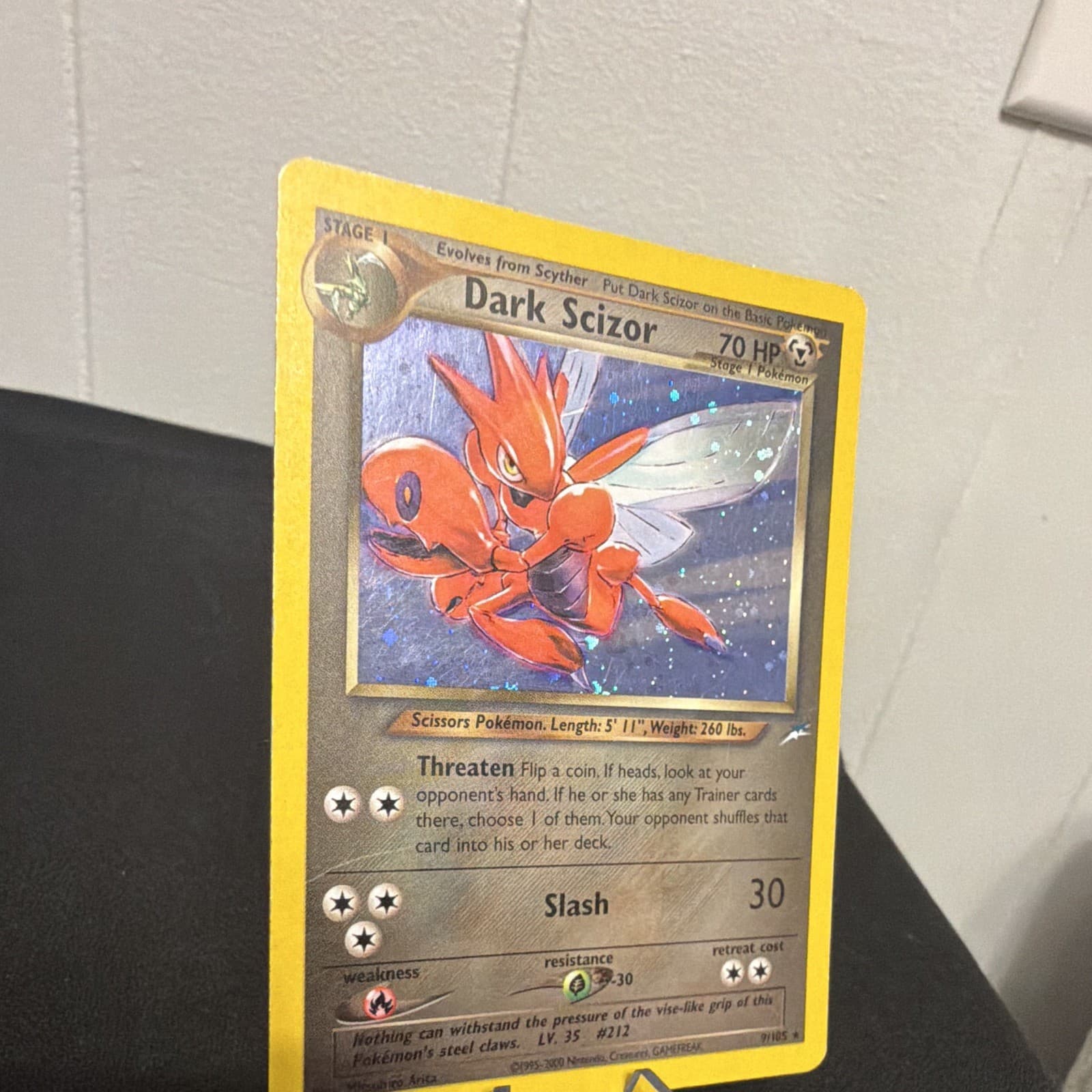 Pokemon Dark Scizor 9/105 Neo Destiny Holo Rare Card LP Condition