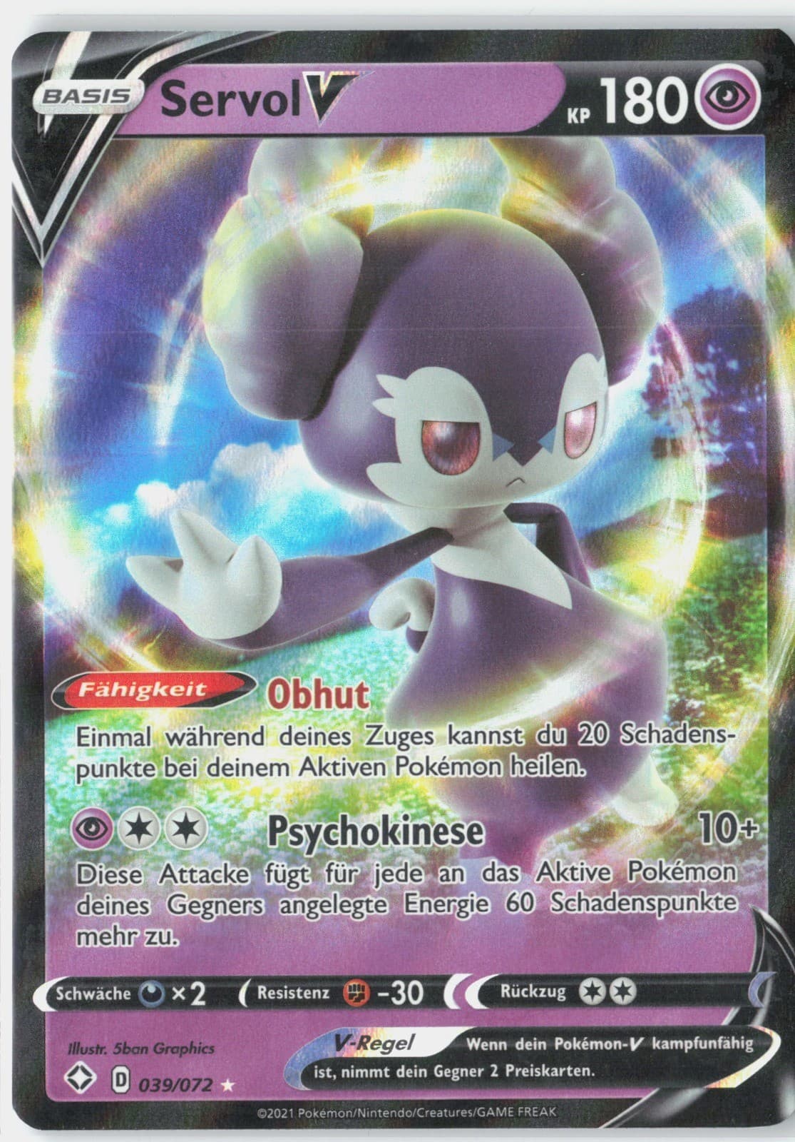Pokemon Servol V 39 Glänzendes Schicksal NM Deutsch