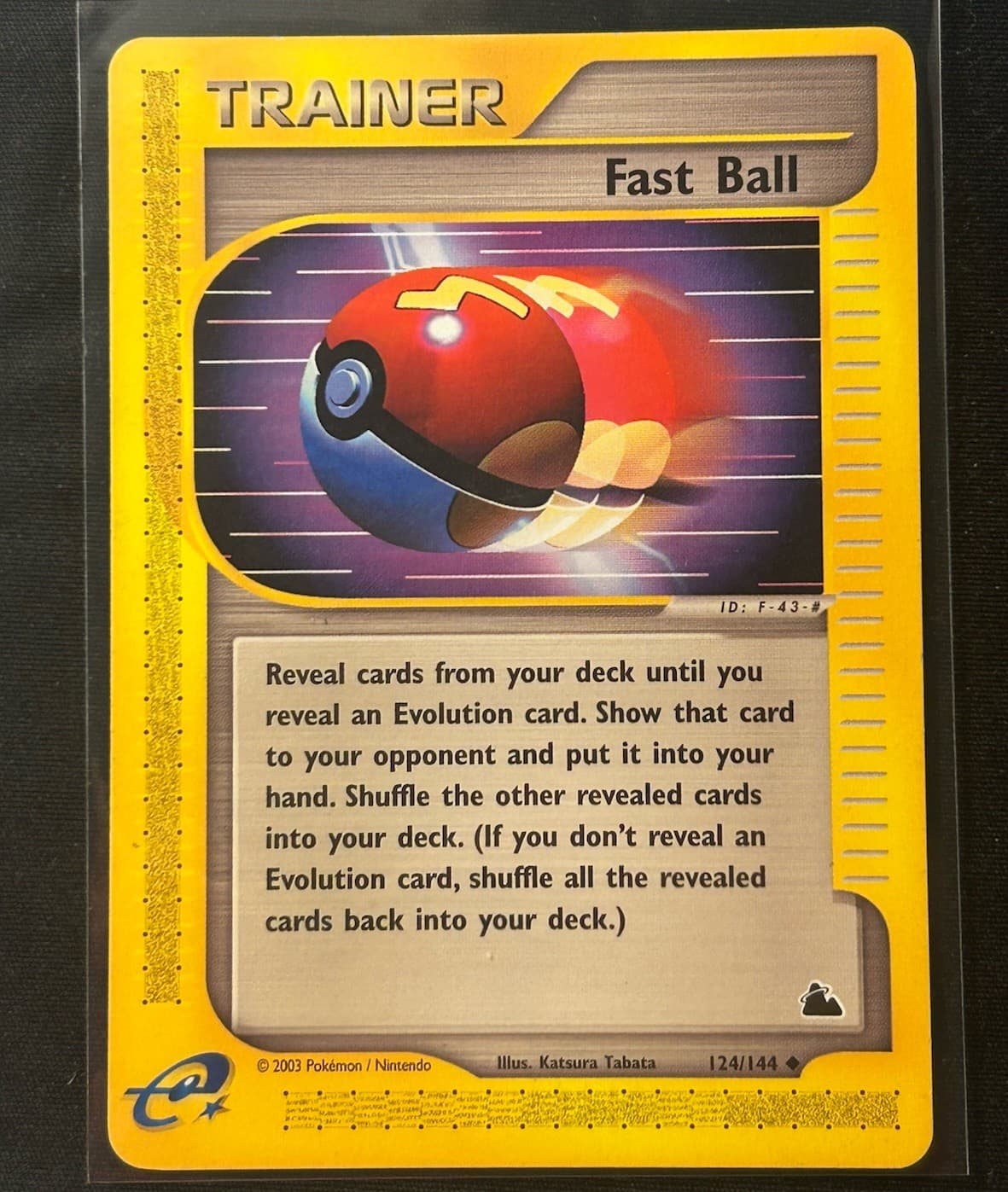 Fast Ball 124/144 Uncommon Skyridge LP Pokemon