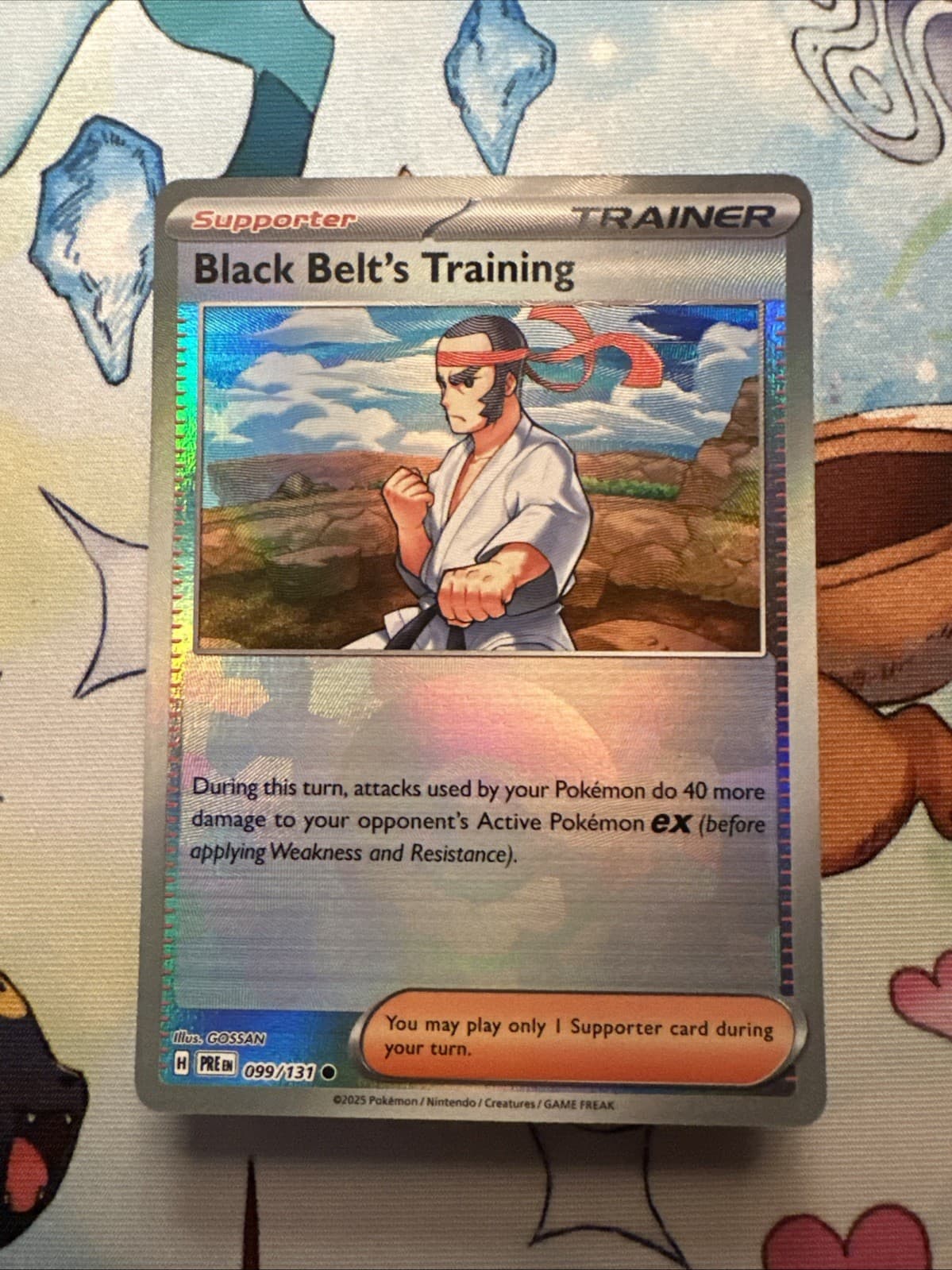 Black Belt's Training (Poke Ball Pattern) 99/131 Prismatic Evolutions NM Pokémon
