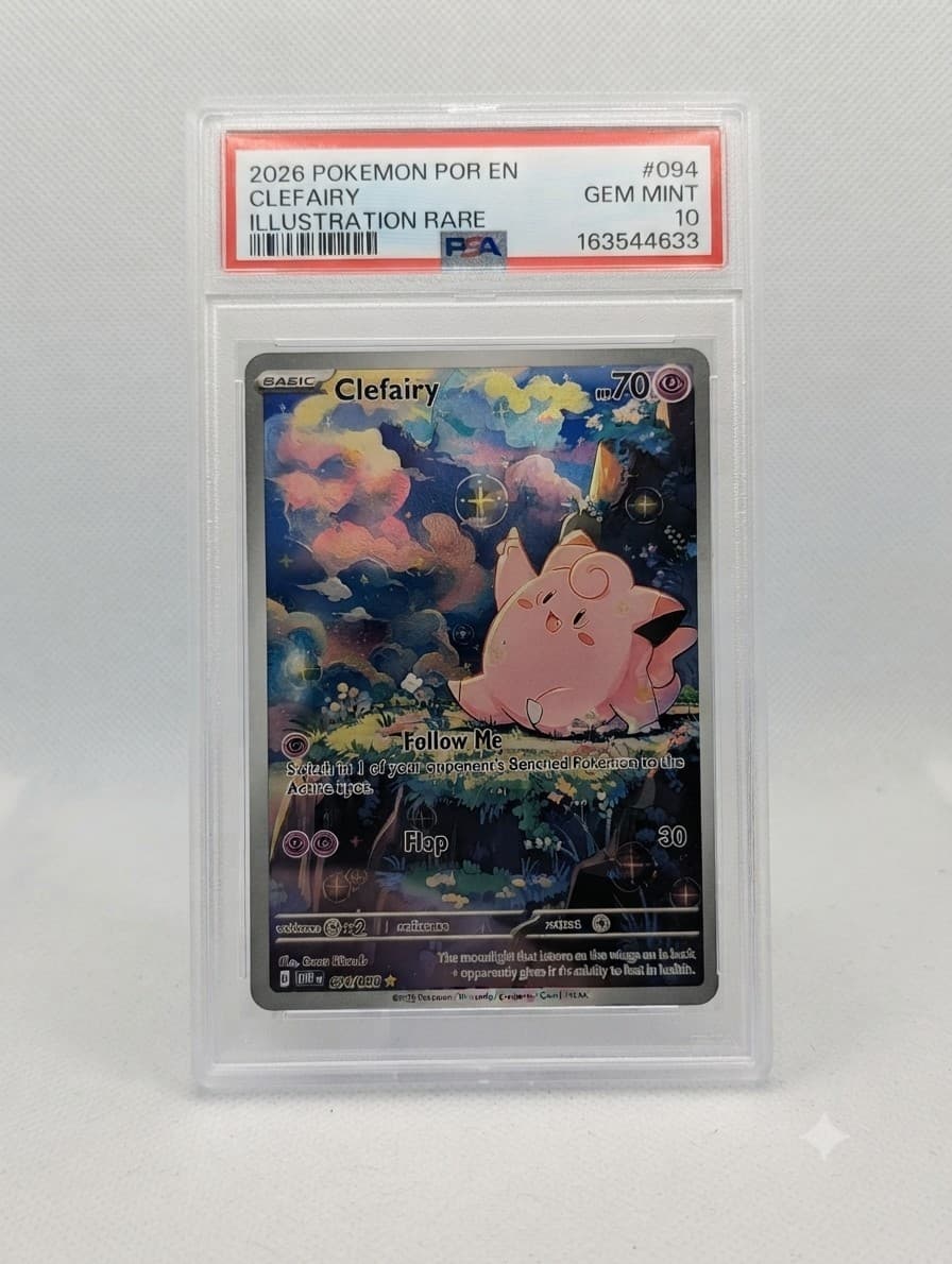 2026 Pokemon POR EN-Clefairy Illustration Rare #094 PSA 10