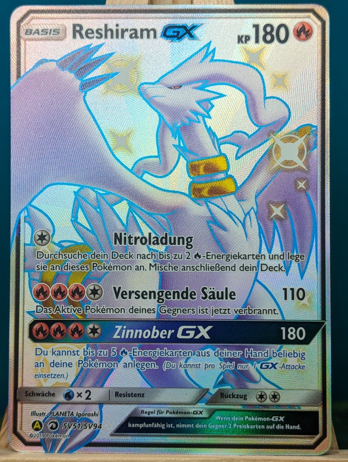 POKEMON - Verborgenes Schicksal - Reshiram GX - SV51/SV94 - deutsch