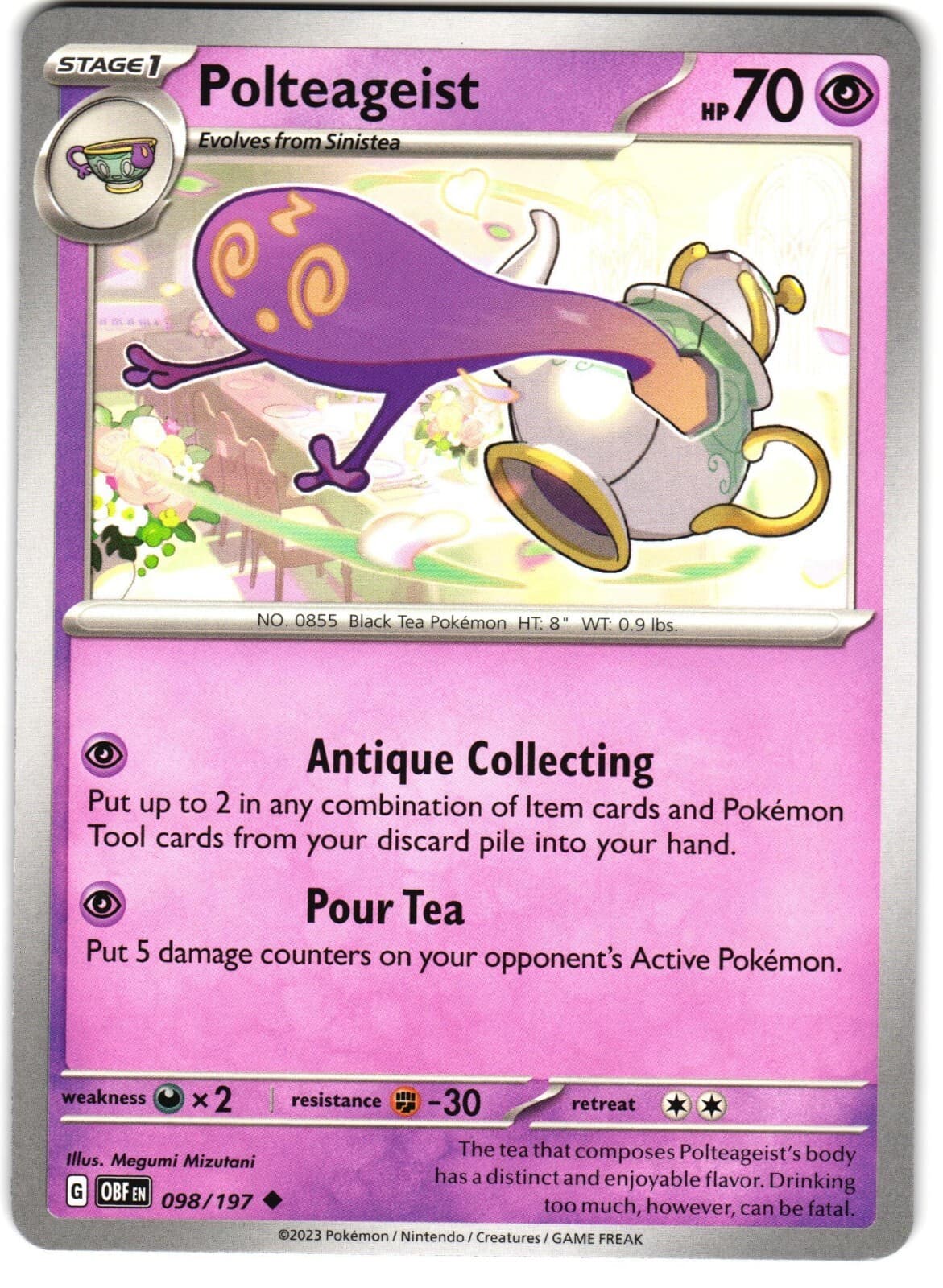 Polteageist 98 Pokemon SV: Obsidian Flames