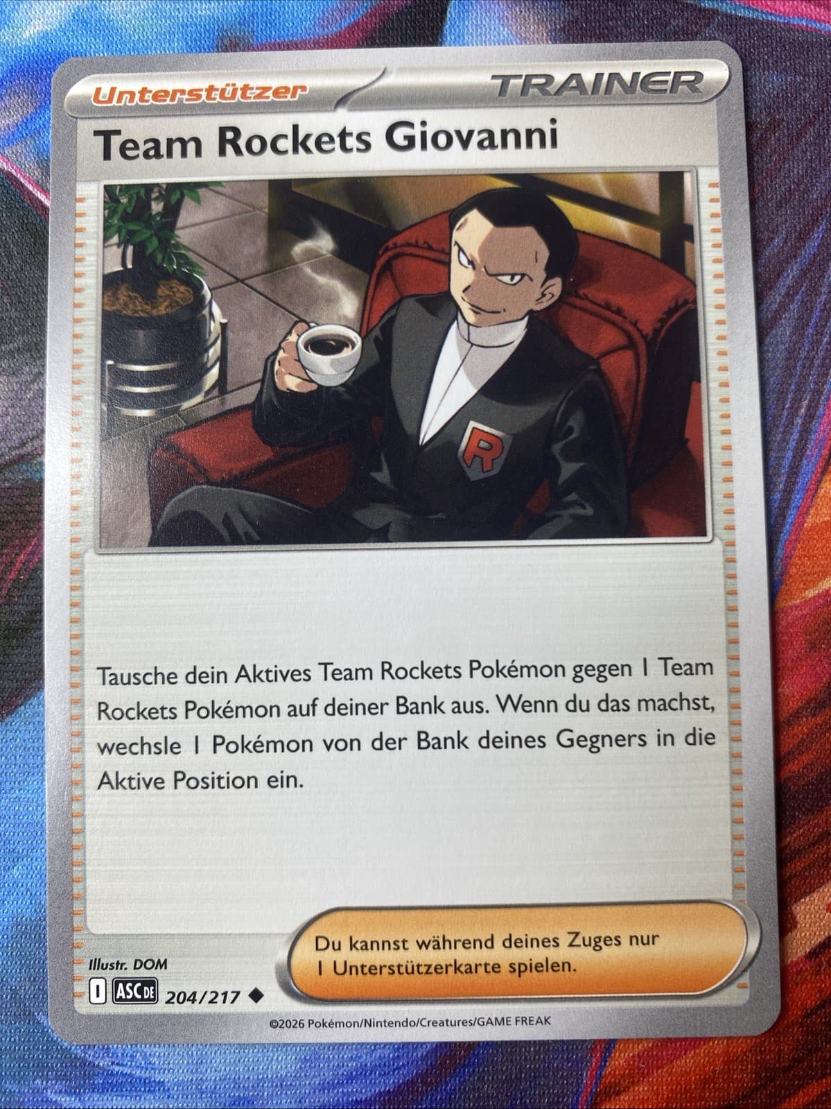 AEC Team Rockets Giovanni Deutsch Erhabene Helden 204/217 Pokémon TCG