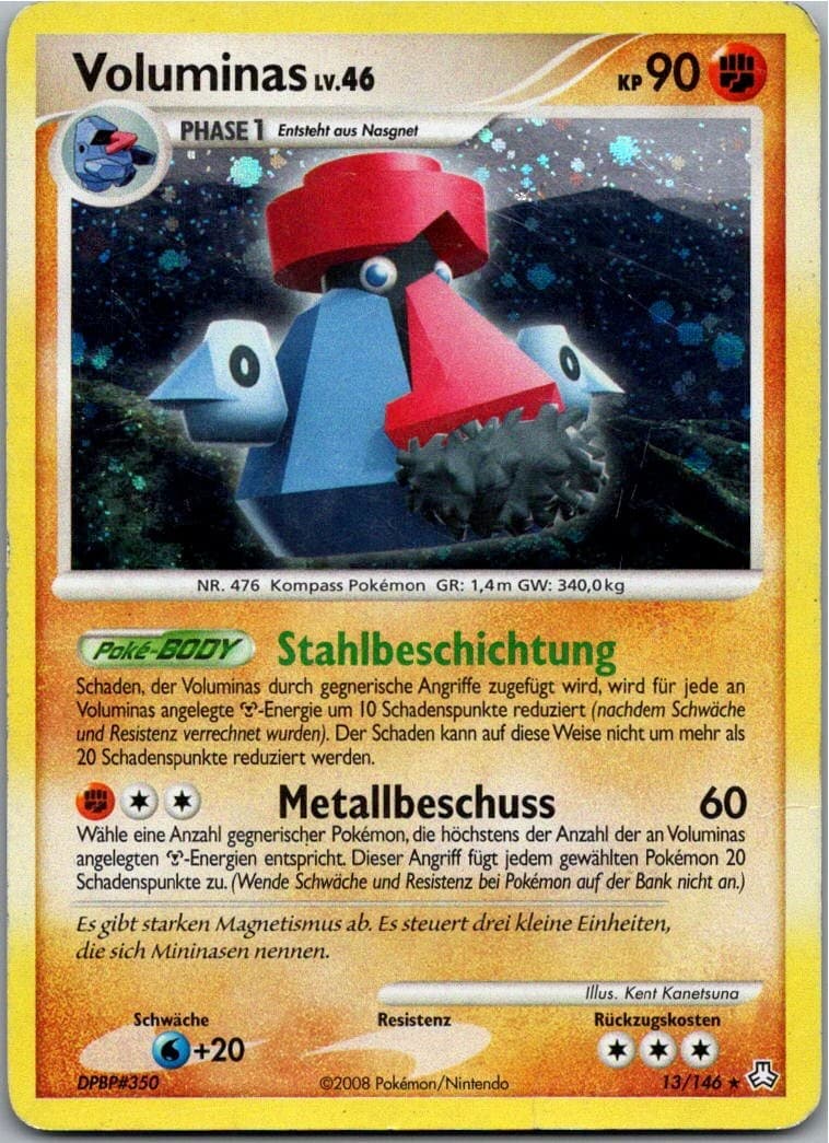 Voluminas 13/146 Holo Erwachte Legenden Deutsch Pokemon Sammelkarte