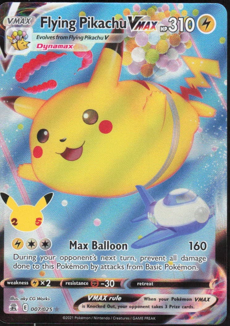Flying Pikachu VMAX 007/025 Celebrations UR MP EN