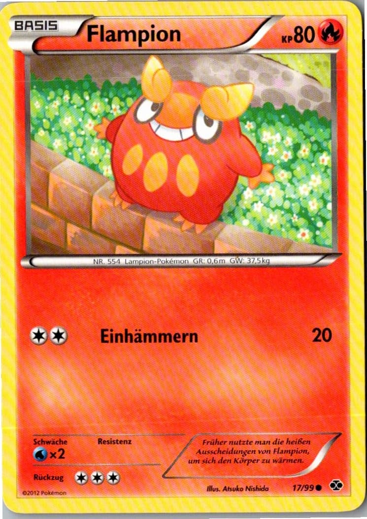 Pokemon Flampion 17/99 Kommende Schicksale Deutsch