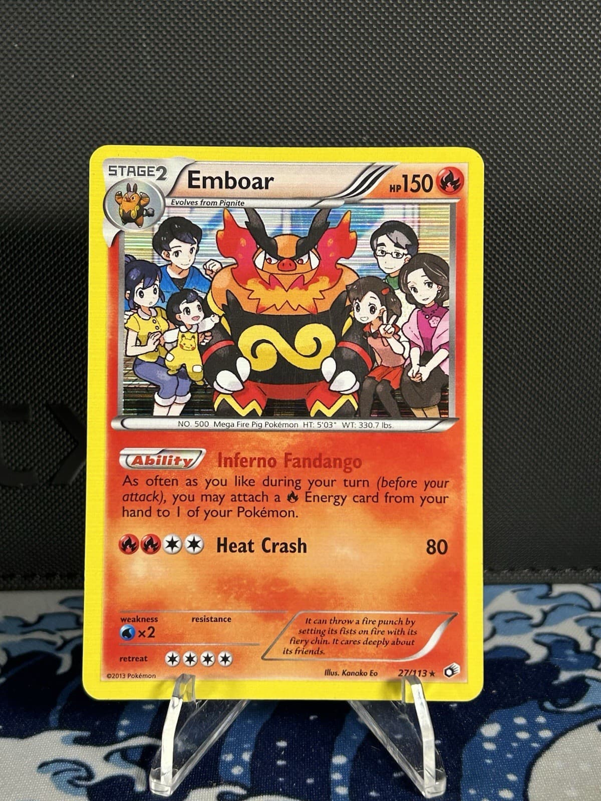 Pokemon TCG 2013 Emboar 27/113 Black & White Legendary Treasures Holo Rare