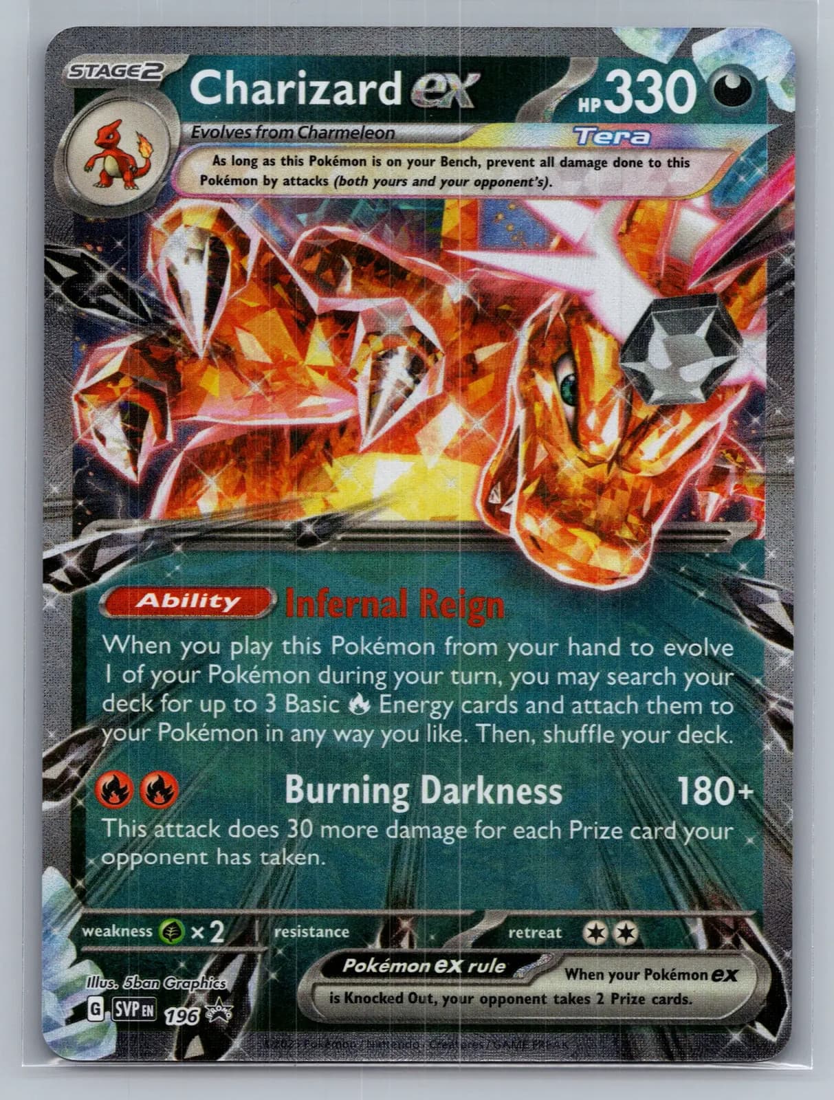 Charizard EX #SVP EN 196 Scarlet & Violet Pokemon TCG — photo 1 of 2