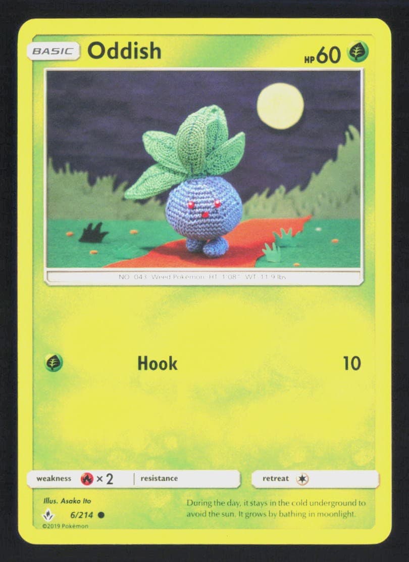Pokemon Oddish Unbroken Bonds 6/214 Asako Ito NM