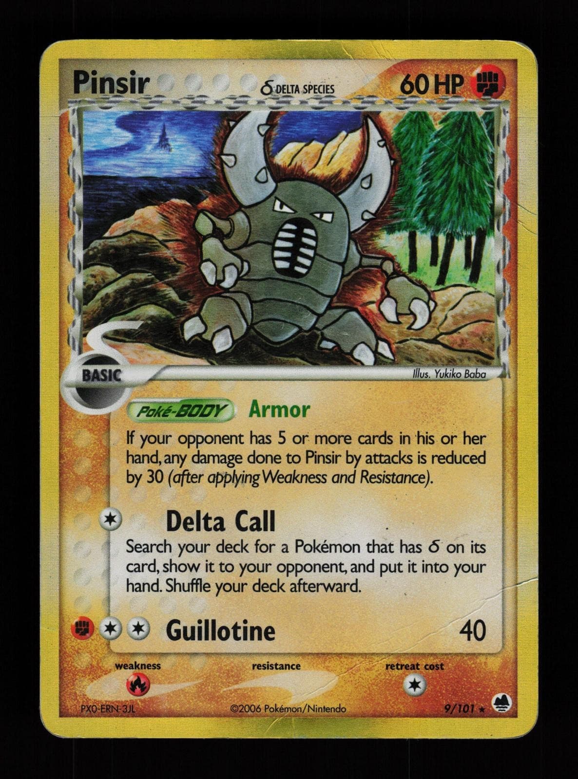 Pinsir 9/101 Holo Rare Dragon Frontiers Pokemon Cards