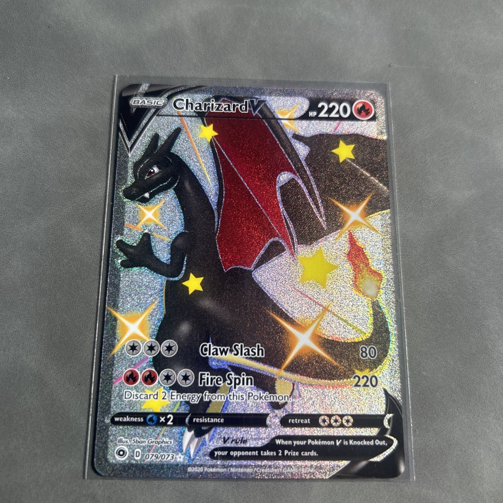 The Pokémon Company Charizard V 79/73 Champions Path Secret Rare Holo 220 HP