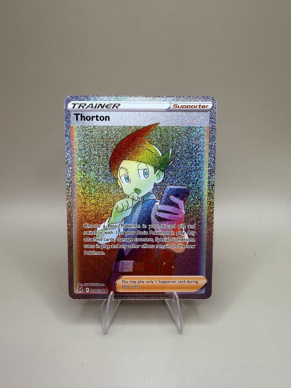 Thorton (Secret) 210/196 SWSH11: Lost Origin - Pokemon Card - NM