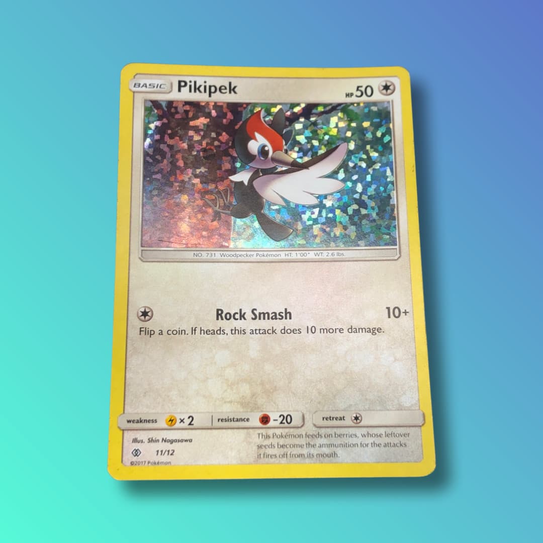Pikipek 11/12 - 2017 McDonalds Promo Holo Pokémon TCG Card Moderately Played MP