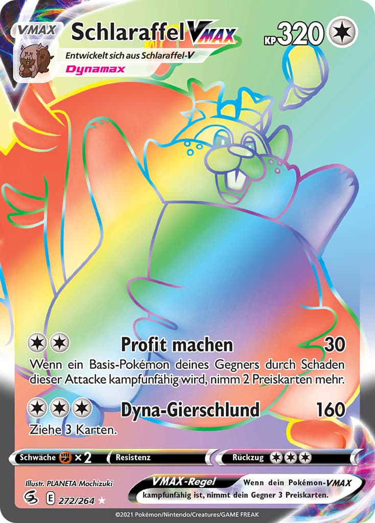 Pokemon Schlaraffel VMAX Fusionsangriff 272/264