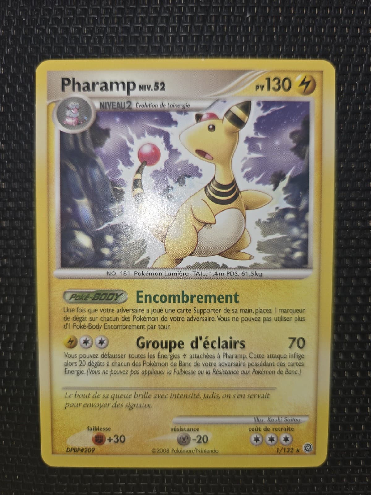 Carte Pokémon Pharamp 1/132 Merveilles Secrètes