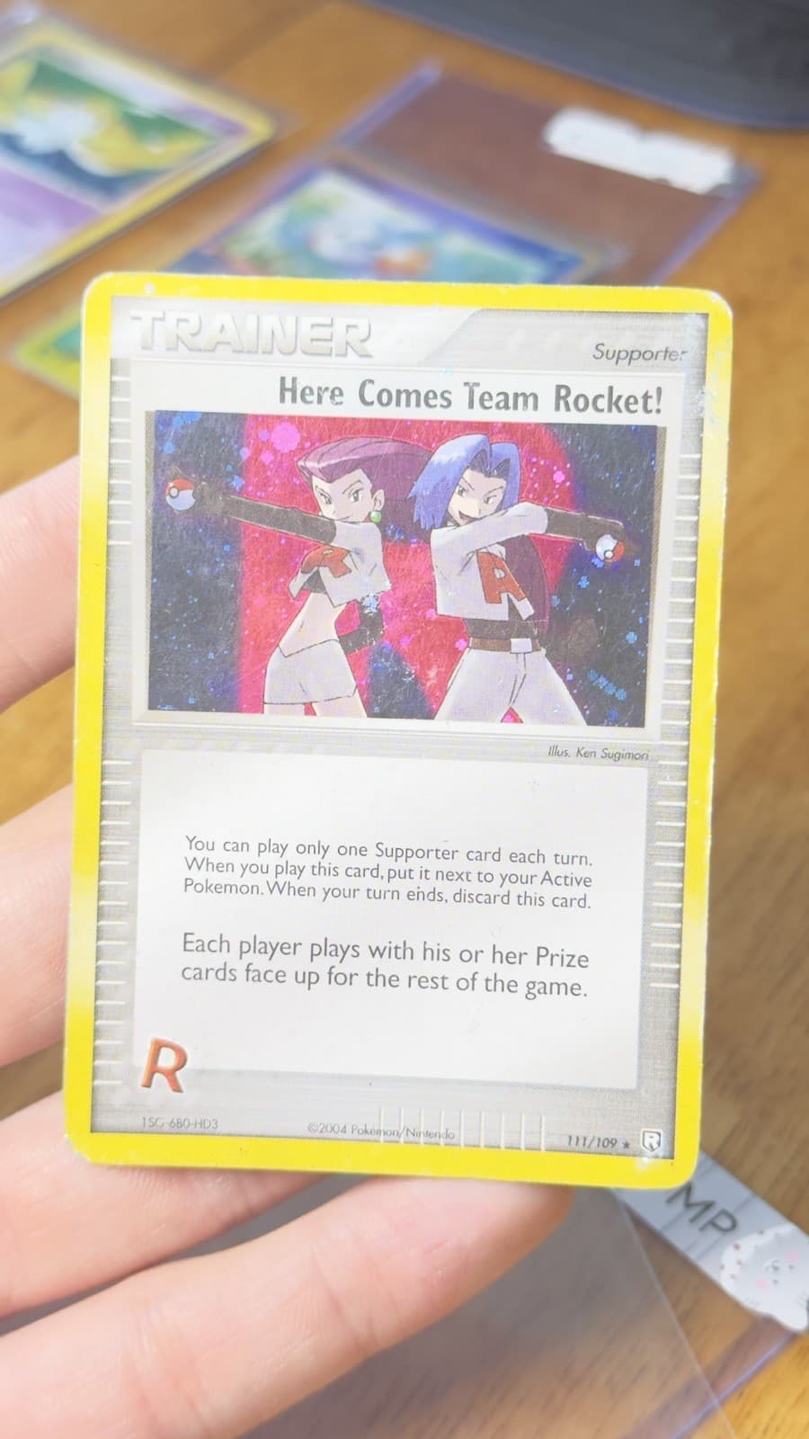 Here Comes Team Rocket! 111/109 Returns Holo Secret Rare Pokemon TCG Nintendo MP