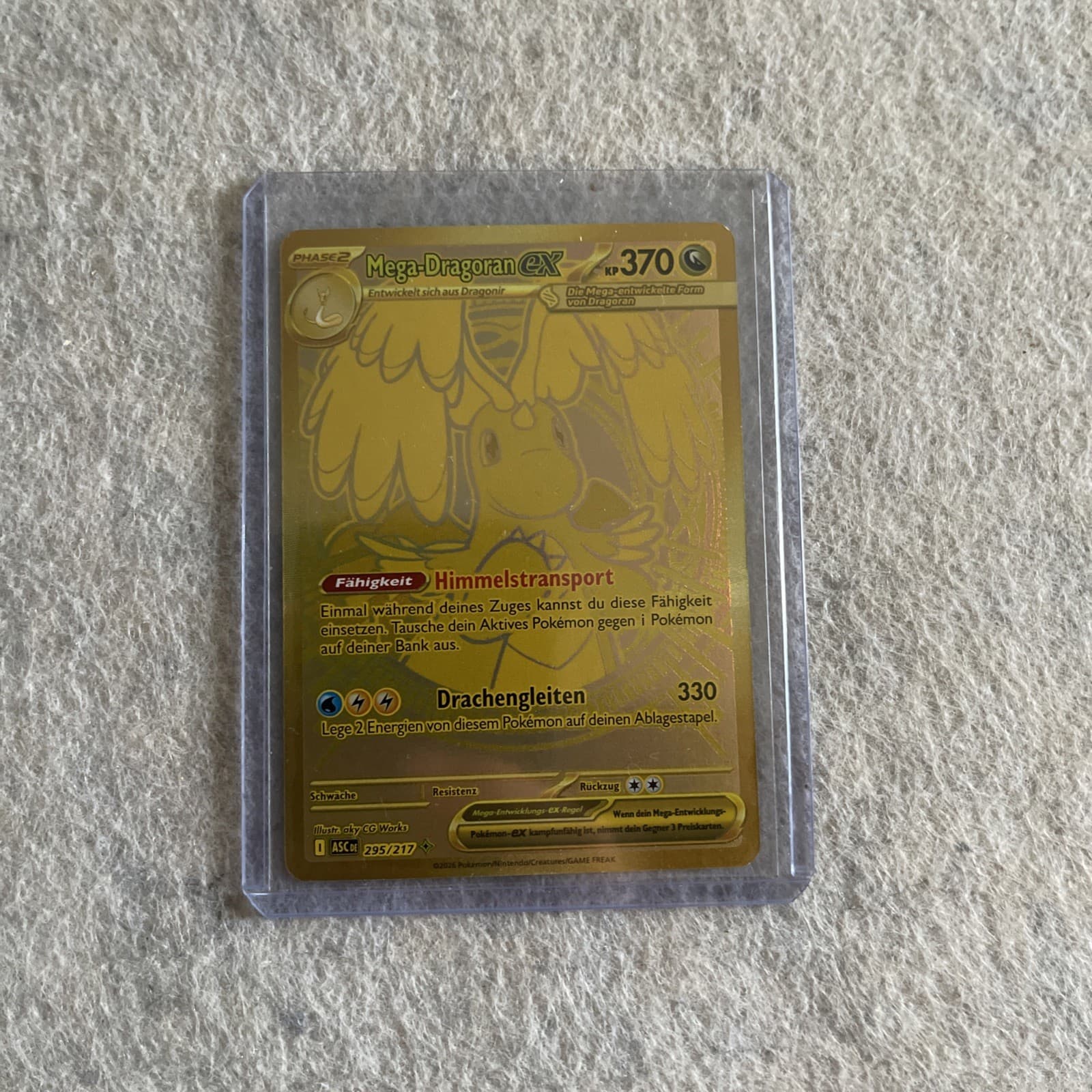 Pokémon Mega Dragoran Ex Asc 295 German Boosterfrisch Near Mint