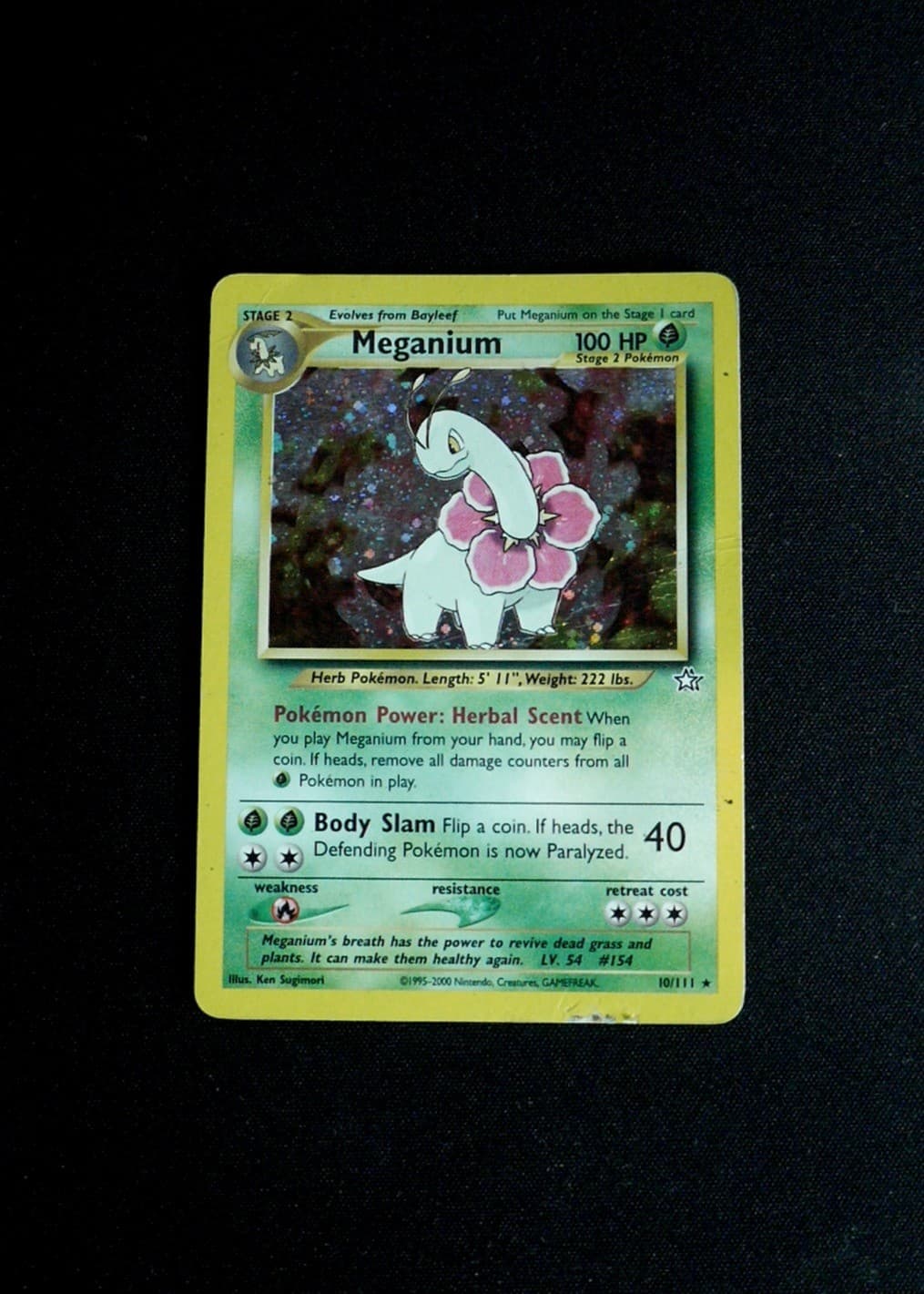 Meganium (10) Pokemon Neo Genesis N1 #010/111 Holo