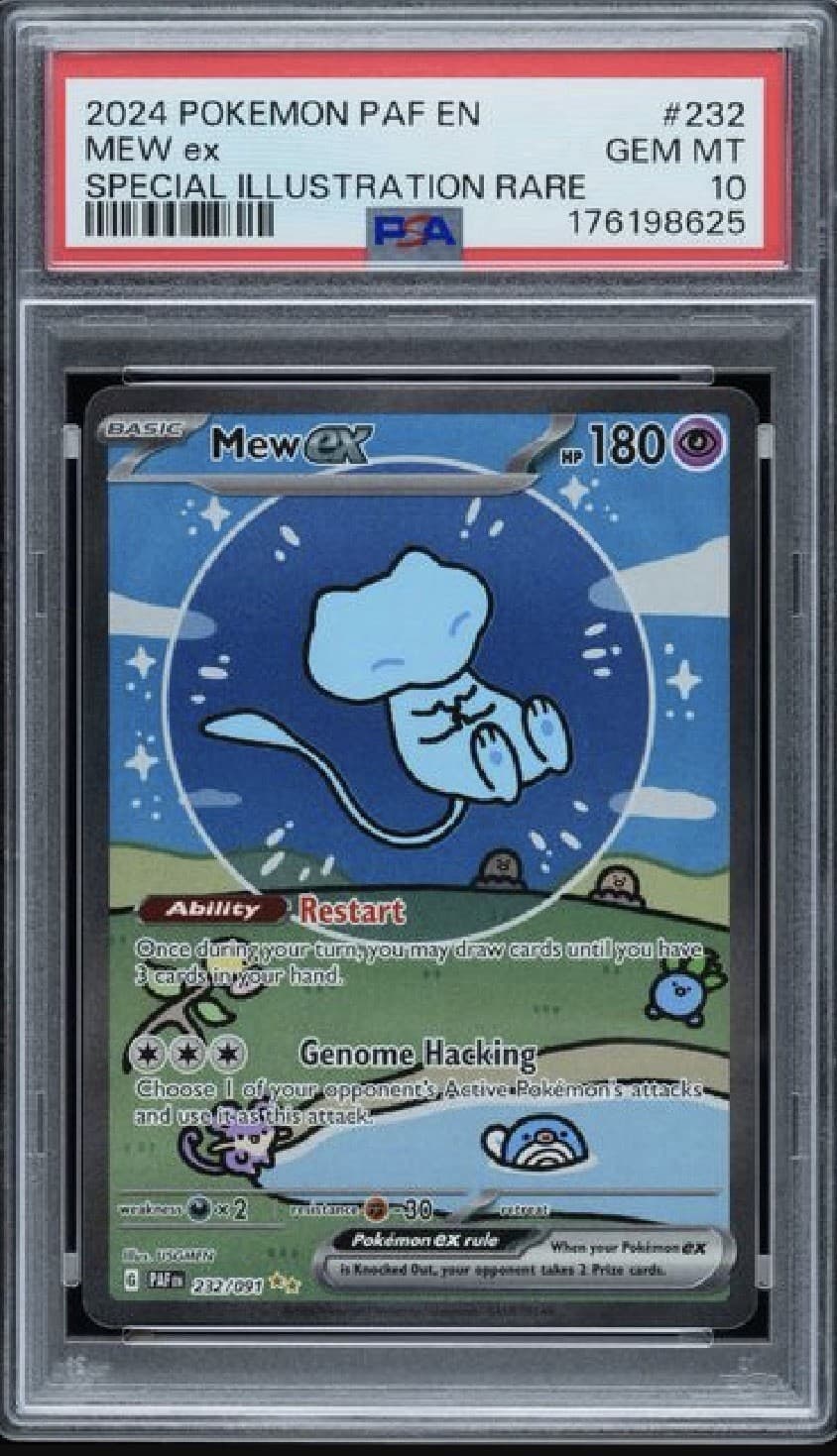 2024 Pokémon Paldean Fates Bubble Mew ex 232/091 - PSA 10