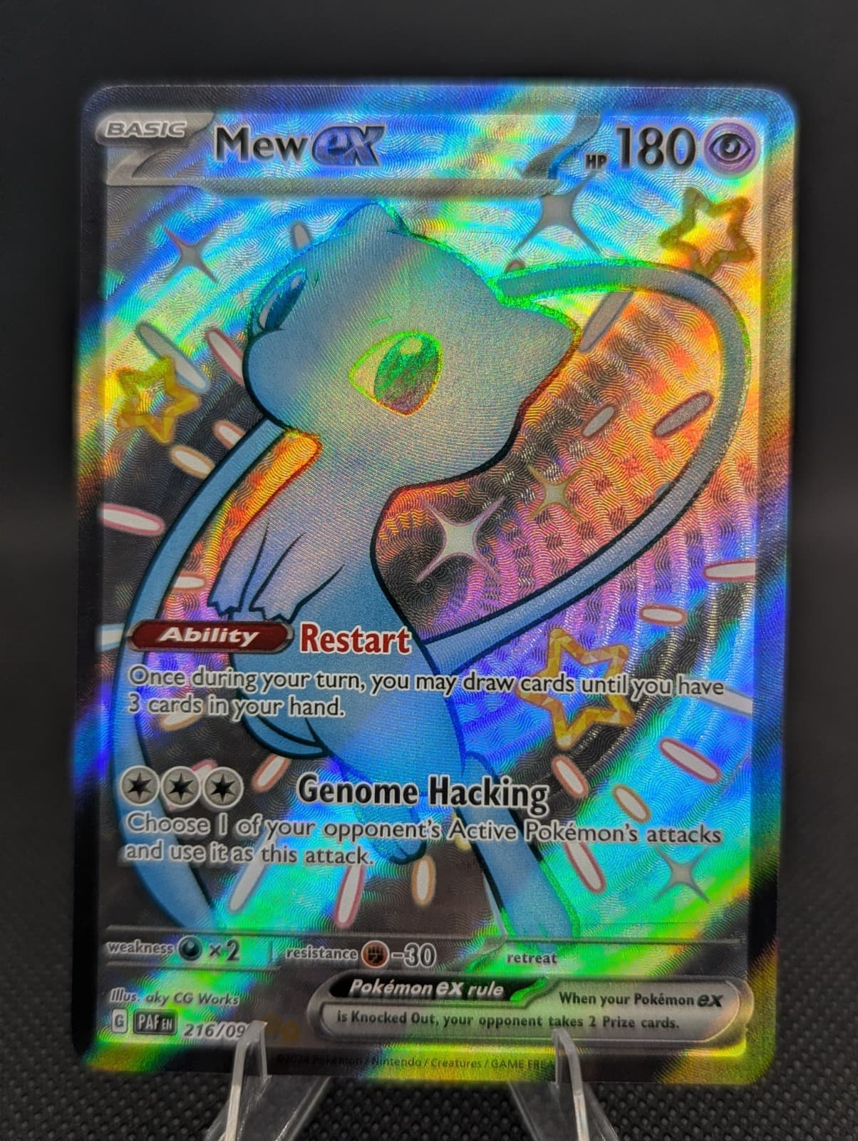 Shiny Mew 216/091 Holo Ultra Rare Full Art Pokemon Cards TCG Paldean Fates