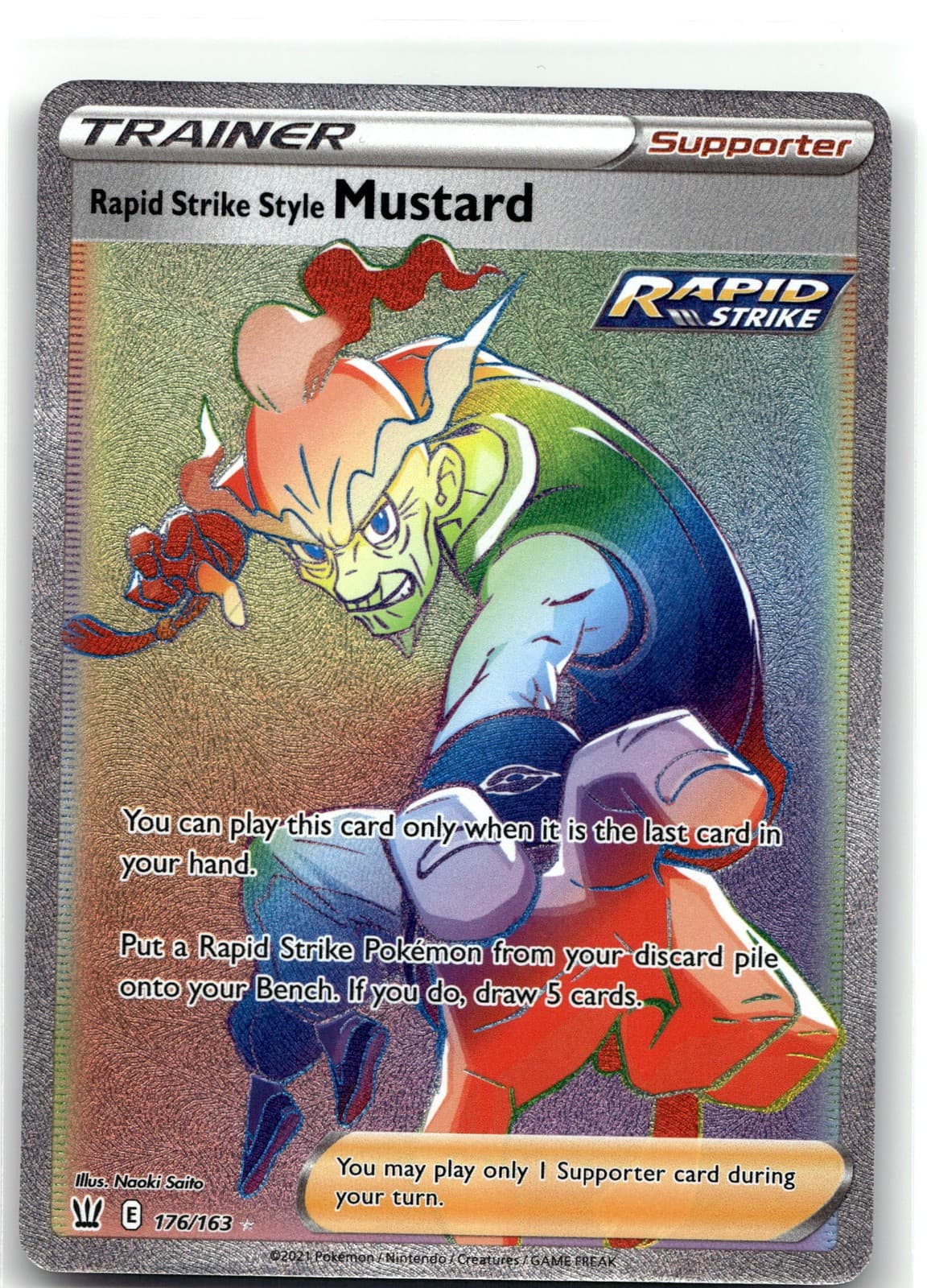 Rapid Strike Style Mustard (Secret) Holofoil [SWSH05 - 176/163] EN