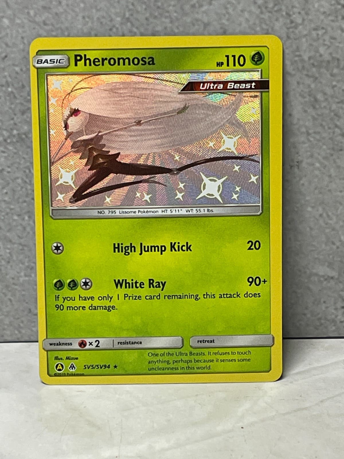 Pokemon Hidden Fates Shiny Vault HOLO Pheromosa sv5/sv94 (invA)