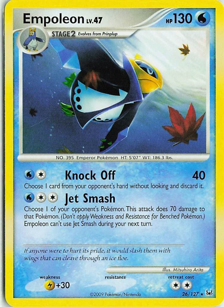 Empoleon 26/127 Rare Platinum Pokemon Lightly Played