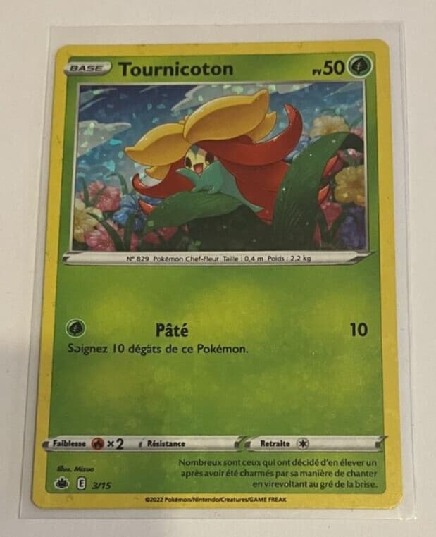 Carte Pokémon 3/15 Tournicoton HOLO holographique MC DONALD'S 2022 France FR