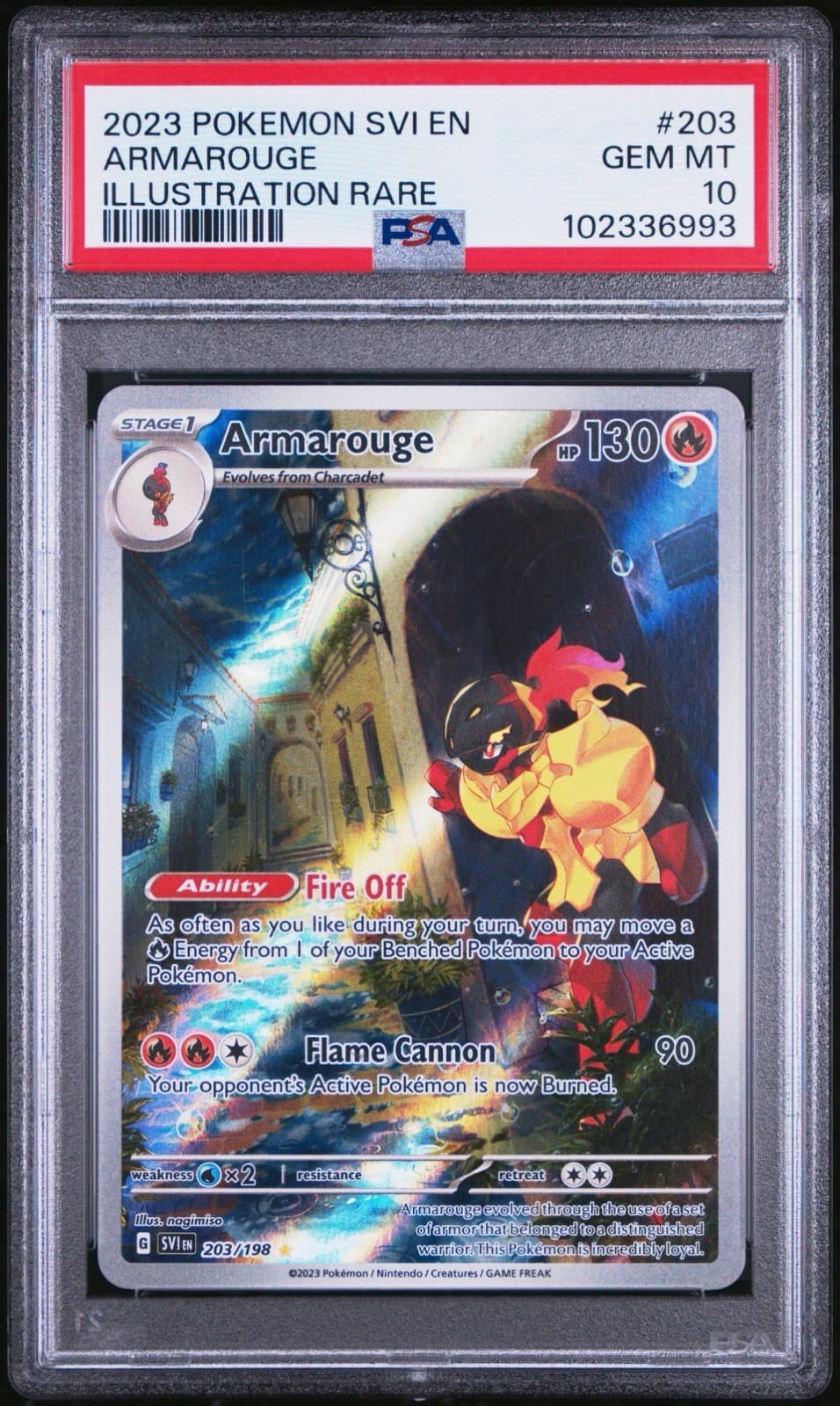 PSA 10 Armarouge 203/198 Illustration Rare SV01: Scarlet & Violet LOW POP