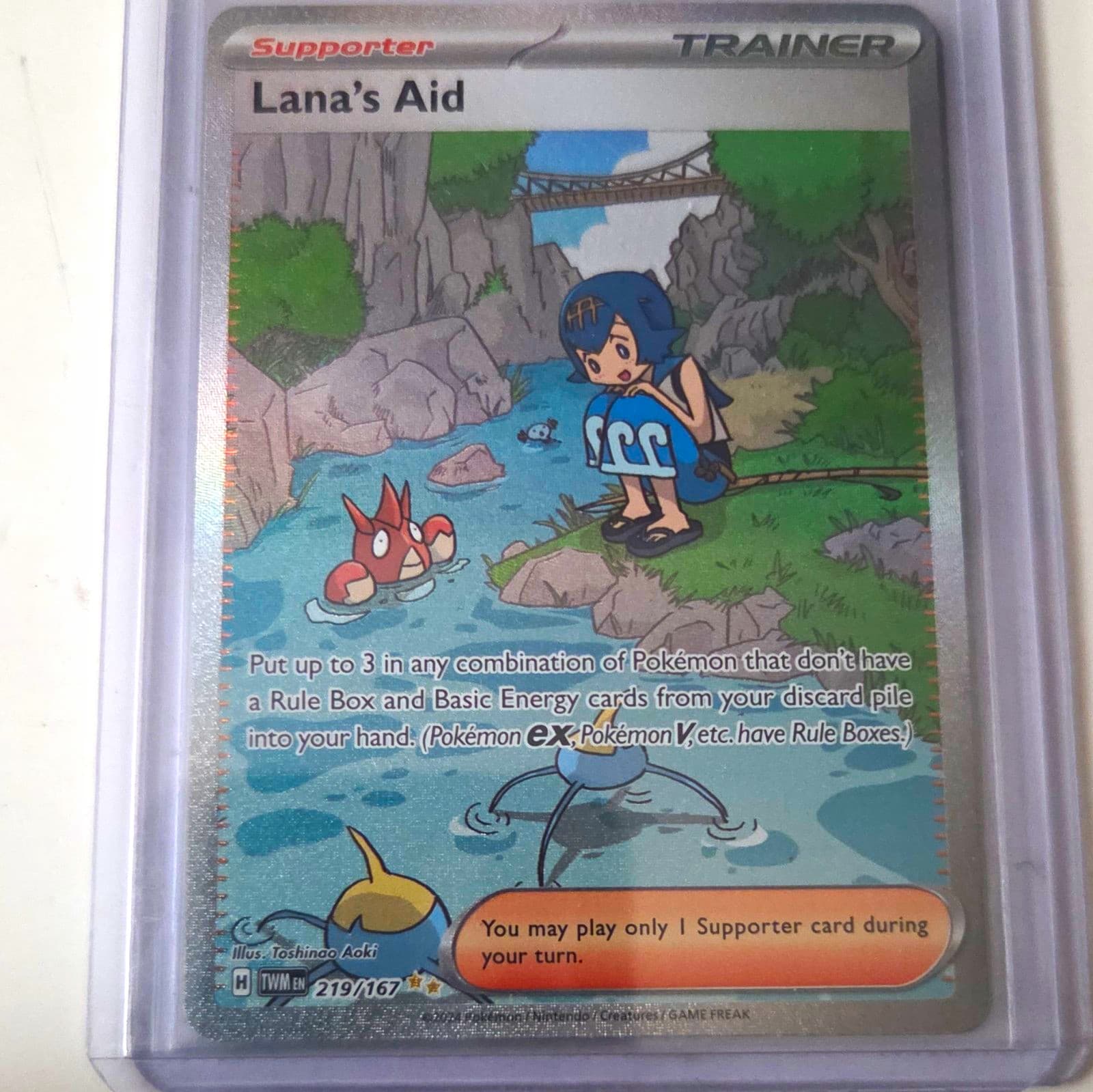Lana's Aid SV06 Twilight Masquerade 219/167 Ultra Rare Full Art Holo Eng